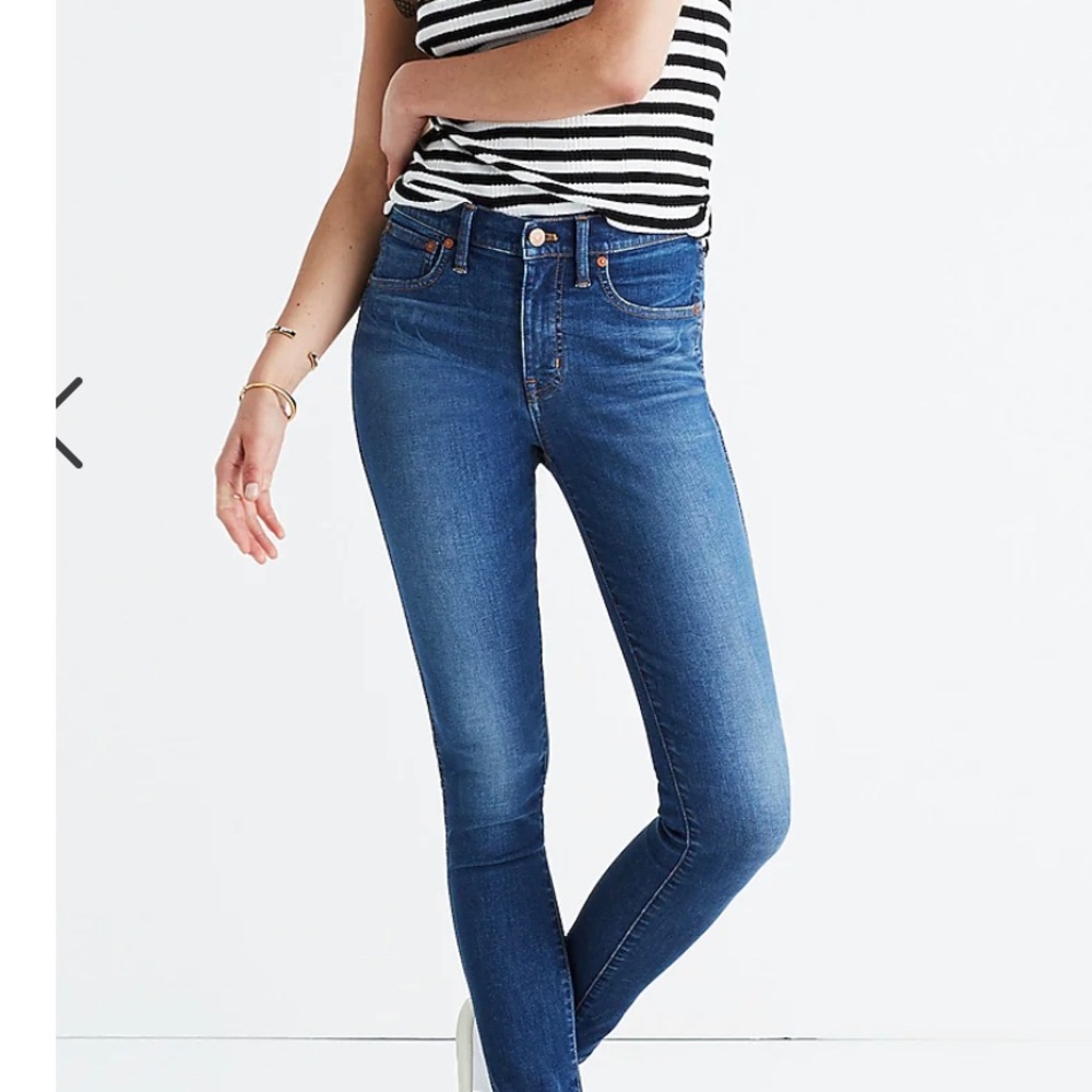 Madewell 9” Mid-Rise Skinny Jeans 25 Tall